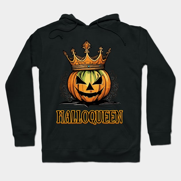 crowned halloqueen Hoodie by Kingrocker Clothing